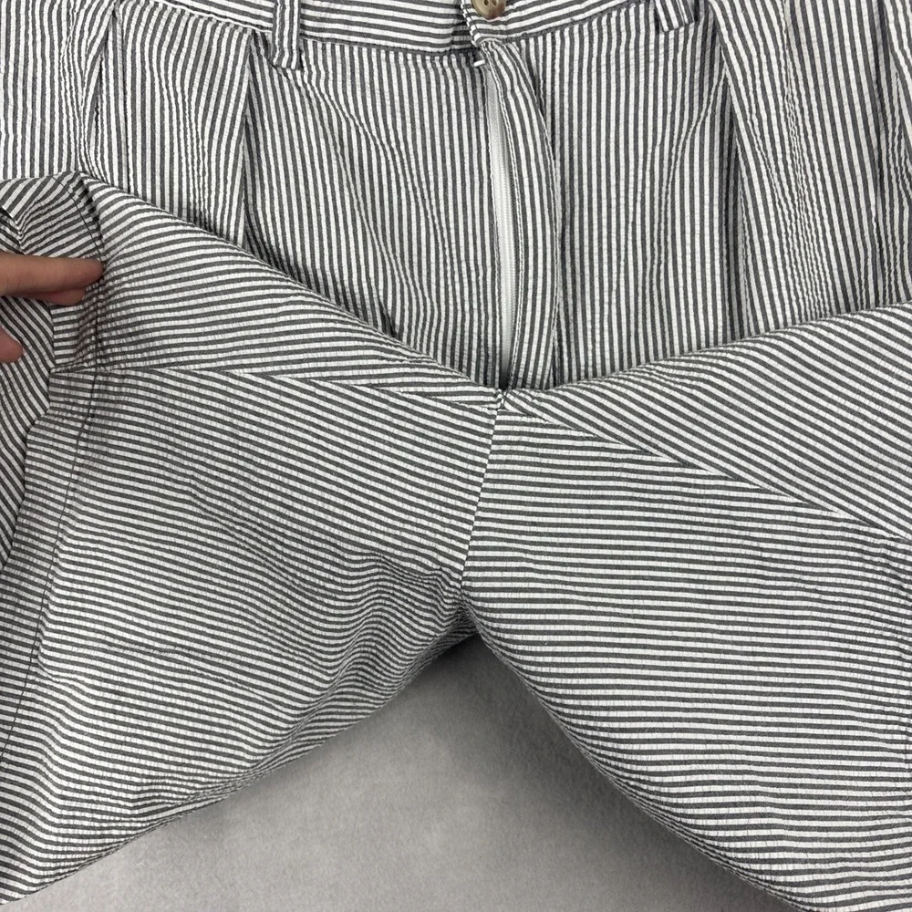 Polo Ralph Lauren Tyler Seersucker Shorts Men’s 33 Gray Striped Double Pleated